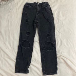 black demin straight jeans!